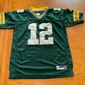 Aaron rogers Green Bay 12 youth‎ X-Large jersey vintage nfl equipment stitched